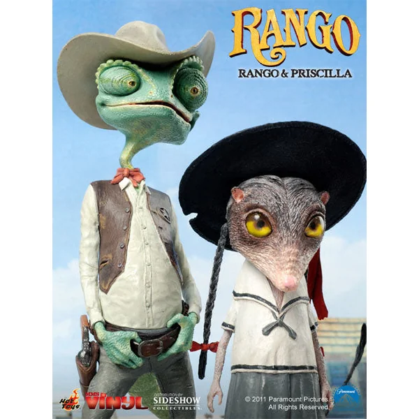 RANGO & PRISCILLA "VINYL MOVIE MASTERPIECE" - pack de 2 figurines en vinyle 20 cm