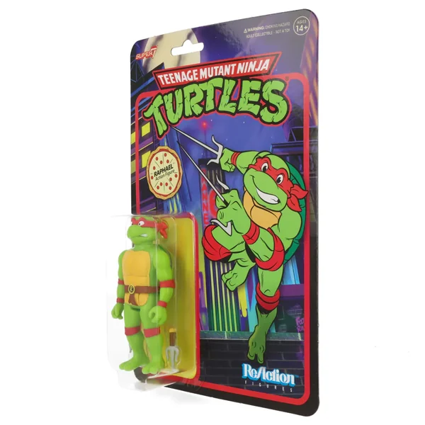 Raphael figurine Les Tortues Ninja TMNT Re-Action Super7 10 cm