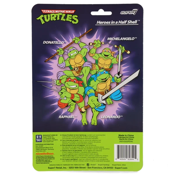 Raphael figurine Les Tortues Ninja TMNT Re-Action Super7 10 cm