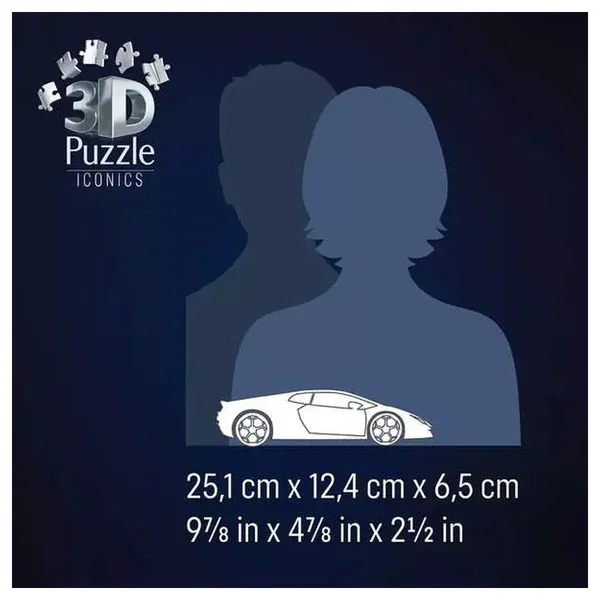 Ravensburger - Puzzles - Lamborghini Huracán EVO 3D Puzzle - Orange - 8+