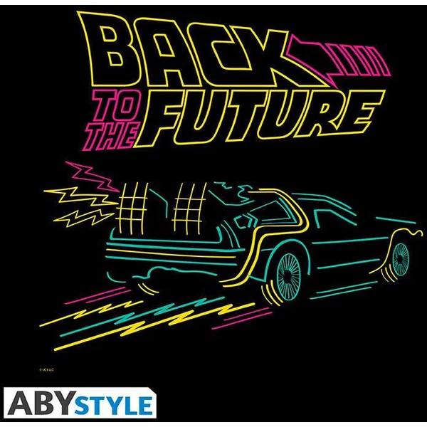 RETOUR VERS LE FUTUR TOTE BAG DELOREAN NEONS