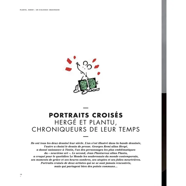 Revue TINTIN C'EST L'AVENTURE Hors-série N°2 : Plantu, Hergé un dialogue imaginaire (2022)
