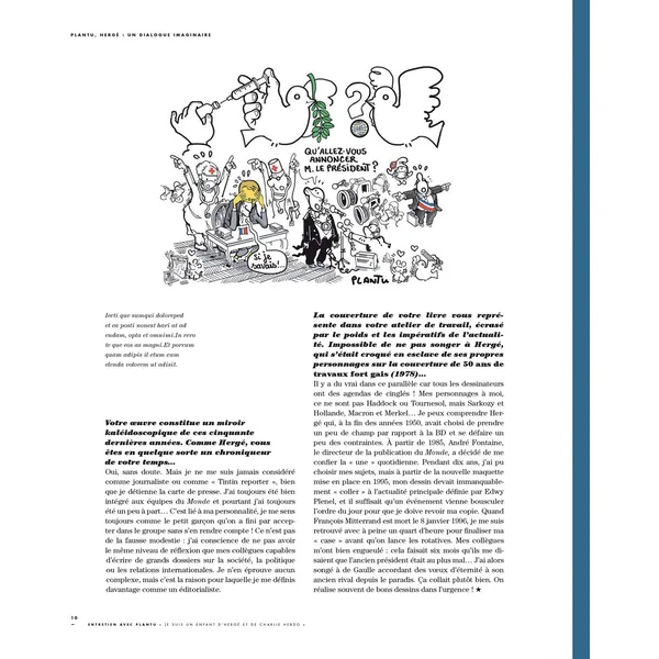 Revue TINTIN C'EST L'AVENTURE Hors-série N°2 : Plantu, Hergé un dialogue imaginaire (2022)