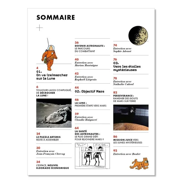Revue TINTIN C'EST L'AVENTURE Hors-série N°4 : la nouvelle conquête de l'espace (2023)