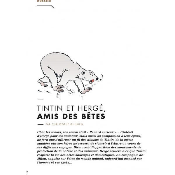 Revue TINTIN C'EST L'AVENTURE N°11, Fascinants animaux - Fév. - Avril 2022