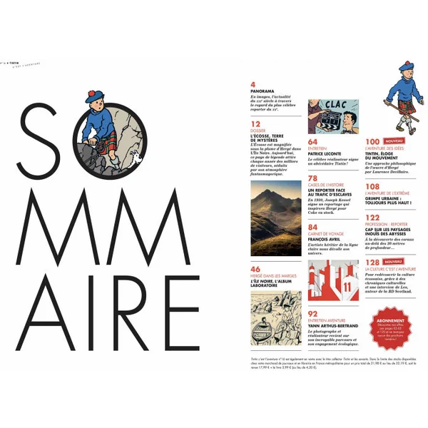 Revue TINTIN C'EST L'AVENTURE N°16 - Juin - Juillet - Août 2023 + Tintin et les savants