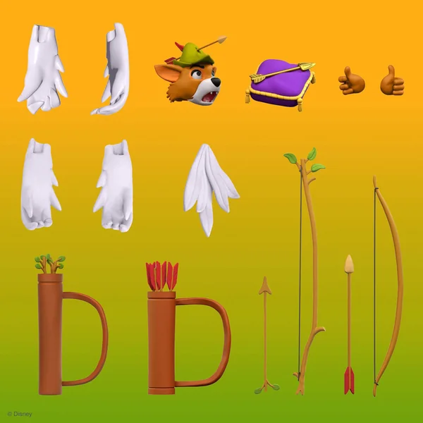 Robin Hood Stork Costume figurine Ultimate Disney Super7 18 cm