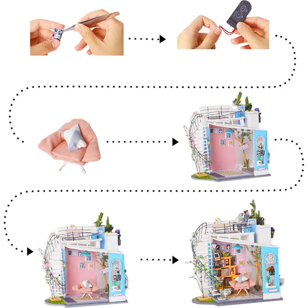 RoboTime miniature maison Mansarde