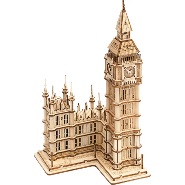 RoboTime puzzle 3D en bois tour de l'horloge Big Ben lumineux