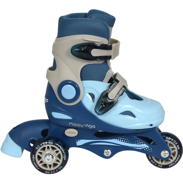 ROLLERS EVOLUTIFS 3 ROUES TAILLE 27-30 BLEU