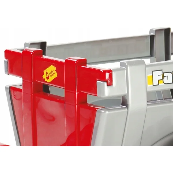 Rollytoys Remorque pour tracteur 1 essieu Farm Trailer - argent et rouge