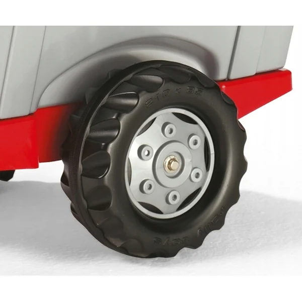 Rollytoys Remorque pour tracteur 1 essieu Farm Trailer - argent et rouge