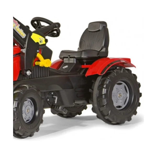 Rollytoys Tracteur à pédales Farmtrac Case Puma avec chargeur frontal