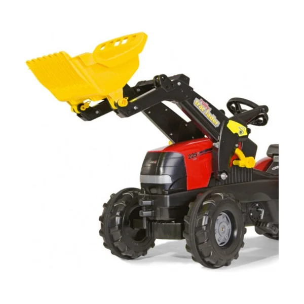 Rollytoys Tracteur à pédales Farmtrac Case Puma avec chargeur frontal