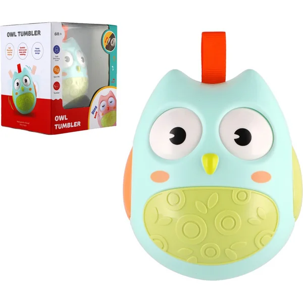 Roly Poly chouette en plastique 11cm avec son