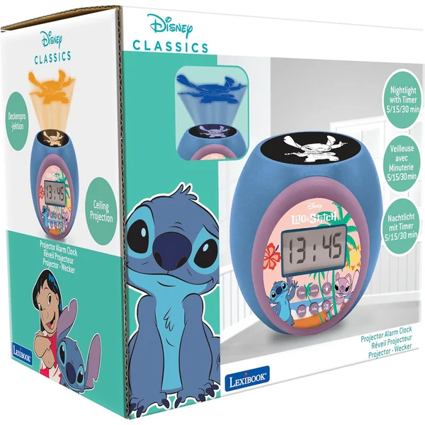 Réveil avec projecteur Disney Stitch