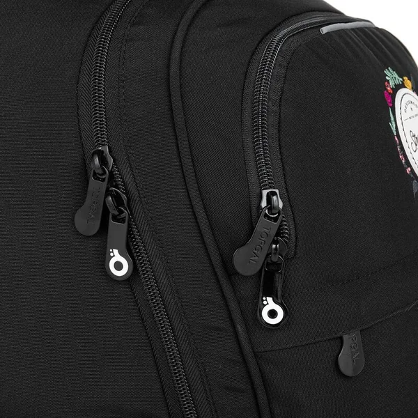 Sac à dos étudiant noir Topgal RONY 23026