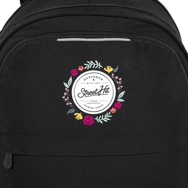 Sac à dos étudiant noir Topgal RONY 23026