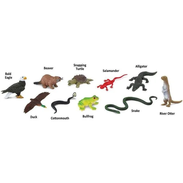Safari® Toob Animaux de rivière 10 figurines