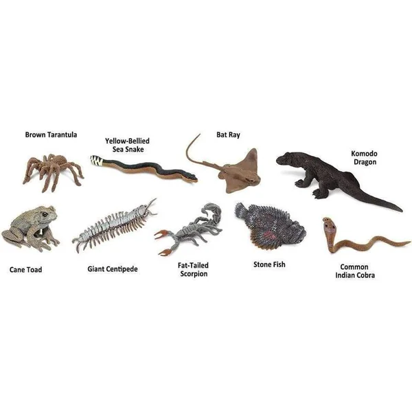 Safari® Toob Créatures Venimeuses 9 figurines