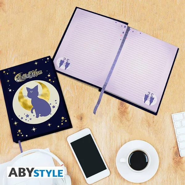 SAILOR MOON CAHIER A5 PREMIUM LUNA ET ARTEMIS