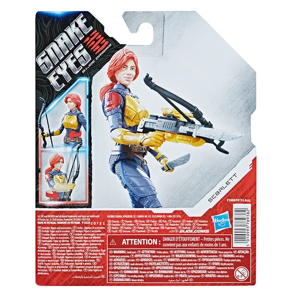 Scarlett Ninja Strike figurine Snake Eyes G.I. Joe Origins Hasbro 15 cm