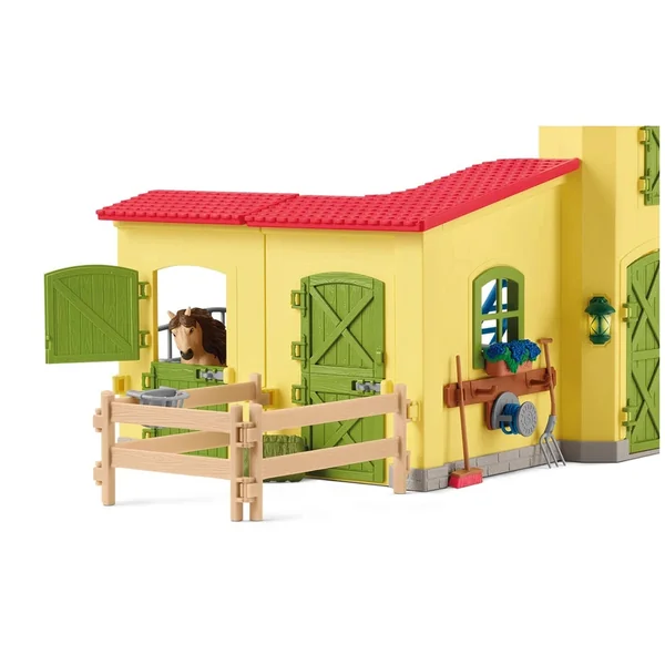 Schleich - Farm World - Pony Box With Iceland Pony Stallion - Toy Playsets - 42609