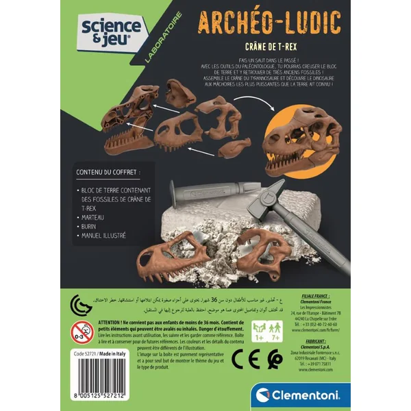 SCIENCE & JEU - ARCHEO LUDIC - CRANE DE T-REX