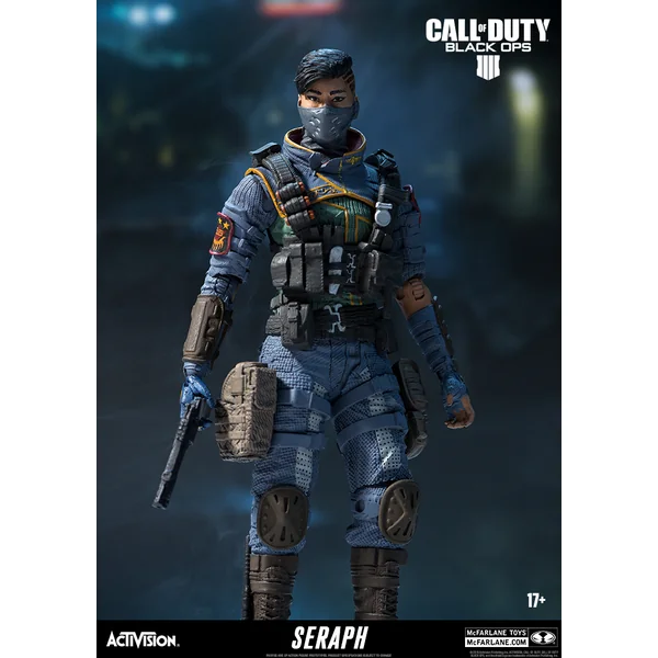 SERAPH FIGURINE CALL OF DUTY BLACK OP Mc FARLANE TOYS 15 CM