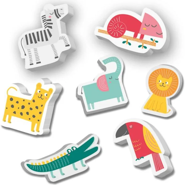 Ses Autocollants safari animaux, 14 pcs