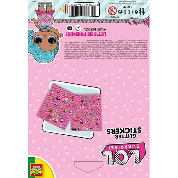 Ses L.O.L. - autocollants avec paillettes