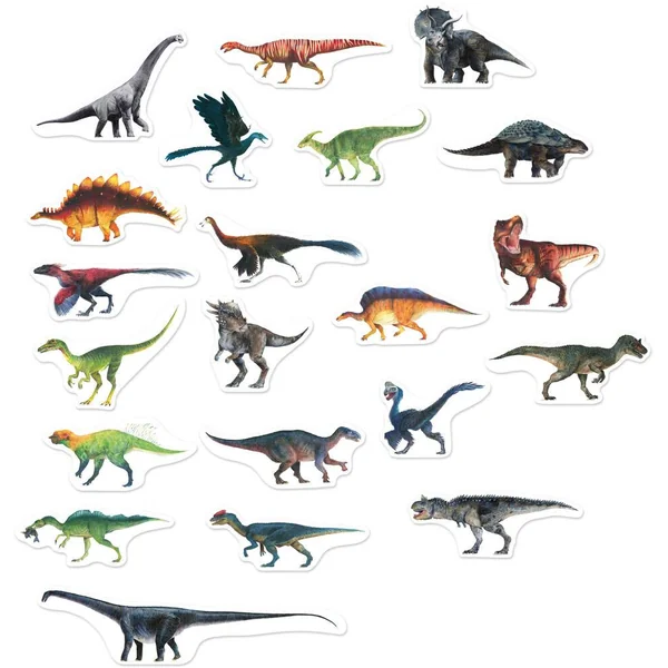 SET DE 21 MAGNETS DINOSAURES MUSEUM