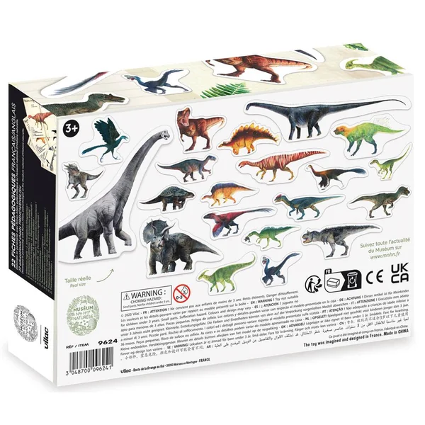 SET DE 21 MAGNETS DINOSAURES MUSEUM