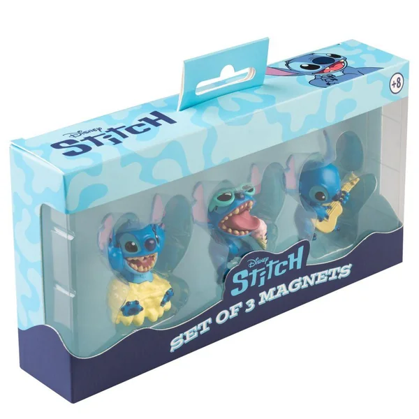 SET DE 3 MAGNETS DISNEY STITCH