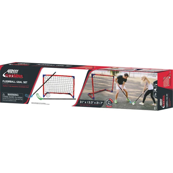 Set de CROSS de floorball, 2 bâtons 2 buts