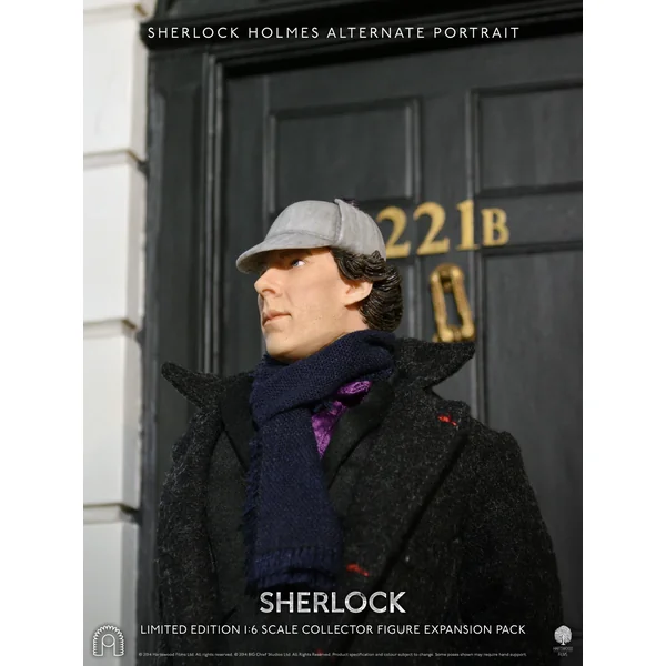 SHERLOCK: 221B ENTRANCE (DELUXE SIGNATURE EDITION, inclus une tête exclusive Sherlock Deerstalker) - diorama pour figurine articulée 1/6 30 cm