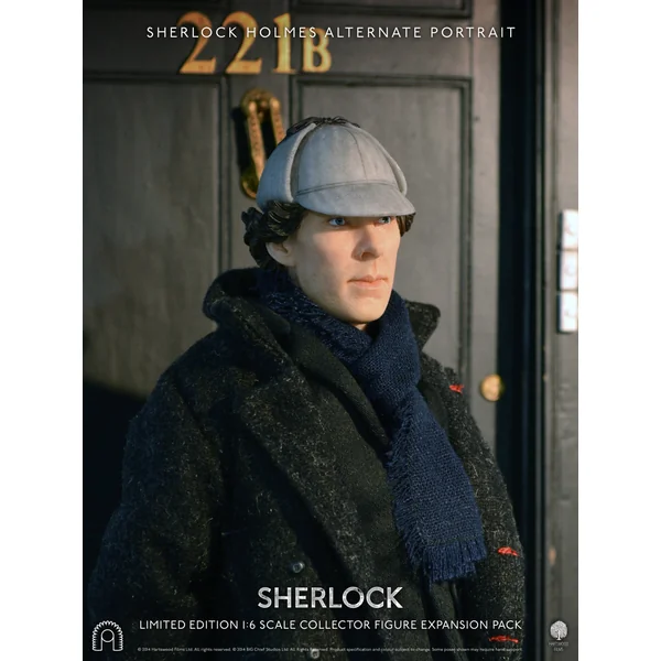 SHERLOCK: 221B ENTRANCE (DELUXE SIGNATURE EDITION, inclus une tête exclusive Sherlock Deerstalker) - diorama pour figurine articulée 1/6 30 cm