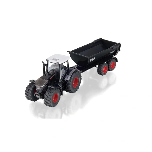 SIKU - Play Vehicles - Fendt 942 Vario and Krampe HP 20 - All Black Edition - 3 Yrs