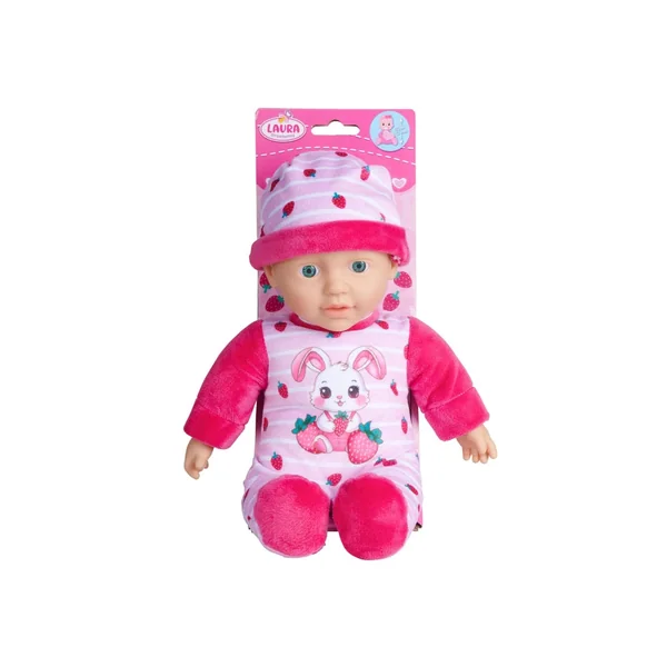 Simba - Dolls - Laura Strawbunny Soft Baby Doll - Pink Strawberry - 3 Yrs