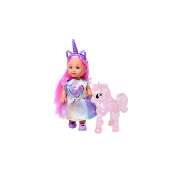 Simba - Dolls Playsets - Evi Love Unicorn Playset - 12 cm Doll - 3 Years - Imaginative Play