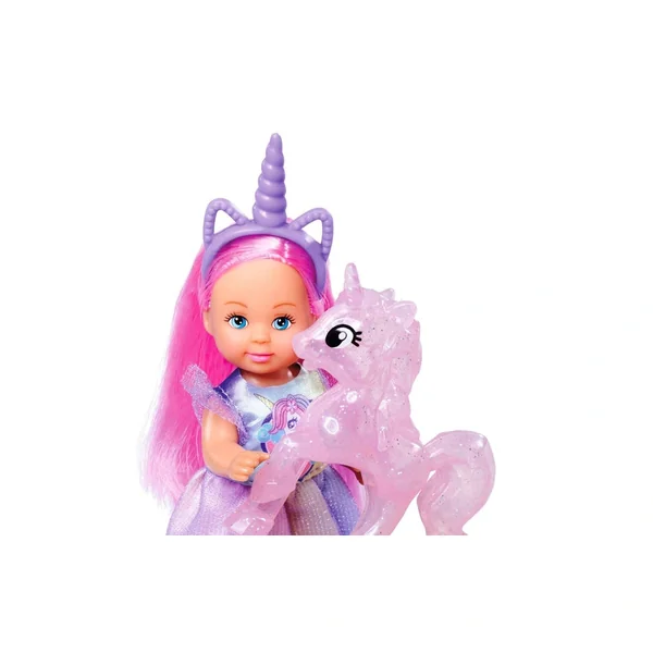 Simba - Dolls Playsets - Evi Love Unicorn Playset - 12 cm Doll - 3 Years - Imaginative Play