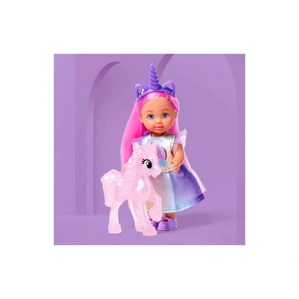 Simba - Dolls Playsets - Evi Love Unicorn Playset - 12 cm Doll - 3 Years - Imaginative Play