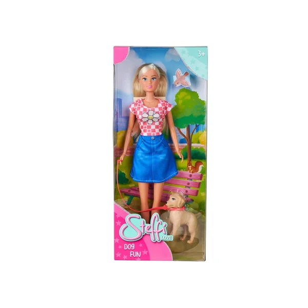 Simba - Dolls Playsets - Steffi Love Dog Fun Doll with Puppy - 3 Years - Interactive Pet Play