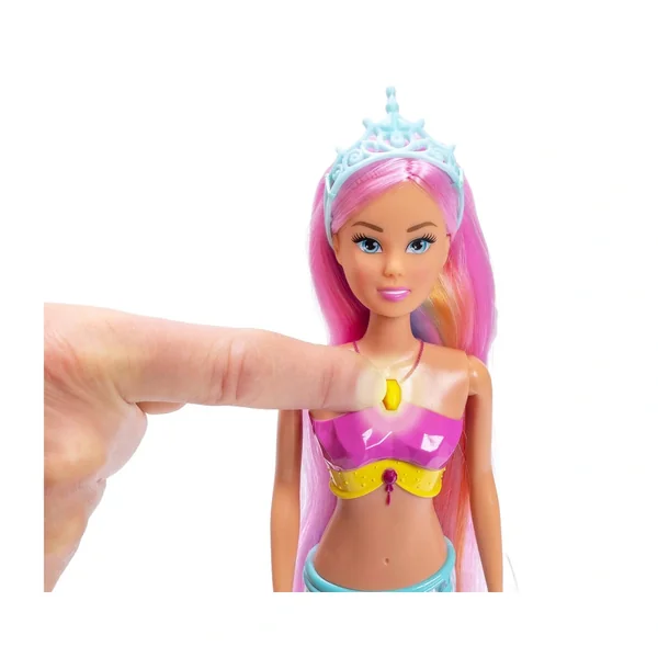 Simba - Dolls - Steffi Love Mermaizing Mermaid Doll - Light-Up Tail - 3 Years