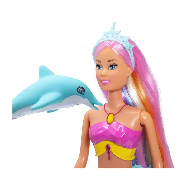 Simba - Dolls - Steffi Love Mermaizing Mermaid Doll - Light-Up Tail - 3 Years