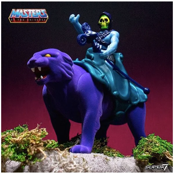 SKELETOR & PANTHOR PACK 2 FIGURINES MASTERS OF THE UNIVERSE RE-ACTION SUPER7