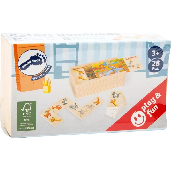 Small Foot Domino en bois Safari