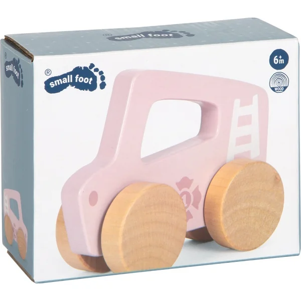 small foot Voiture en bois à pousser Rose