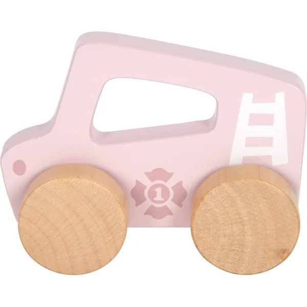 small foot Voiture en bois à pousser Rose