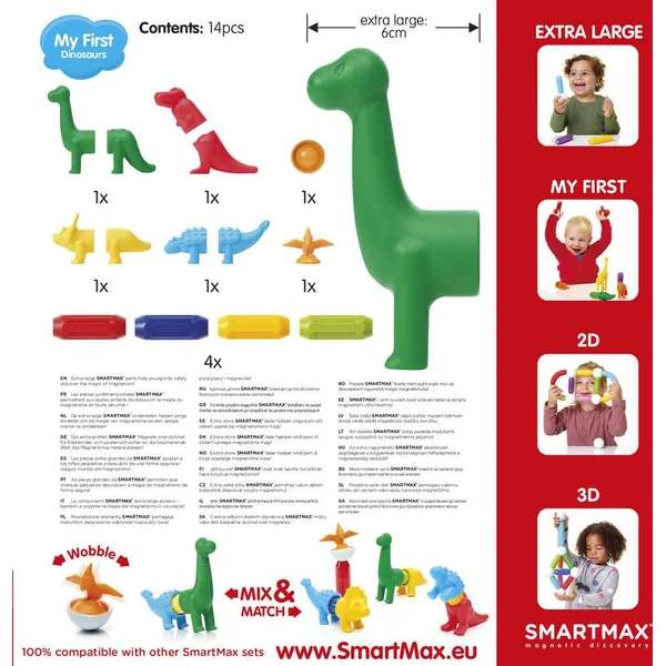 SMARTMAX - MES PREMIERS DINOSAURES - 14 PIECES